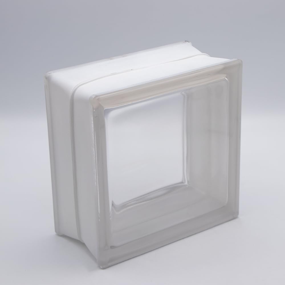 Fuchs Design 4 Stück Glassteine Vollsicht Klar glänzend 19x19x10 cm glänzend Klar | 19x19x10 Cm, glä