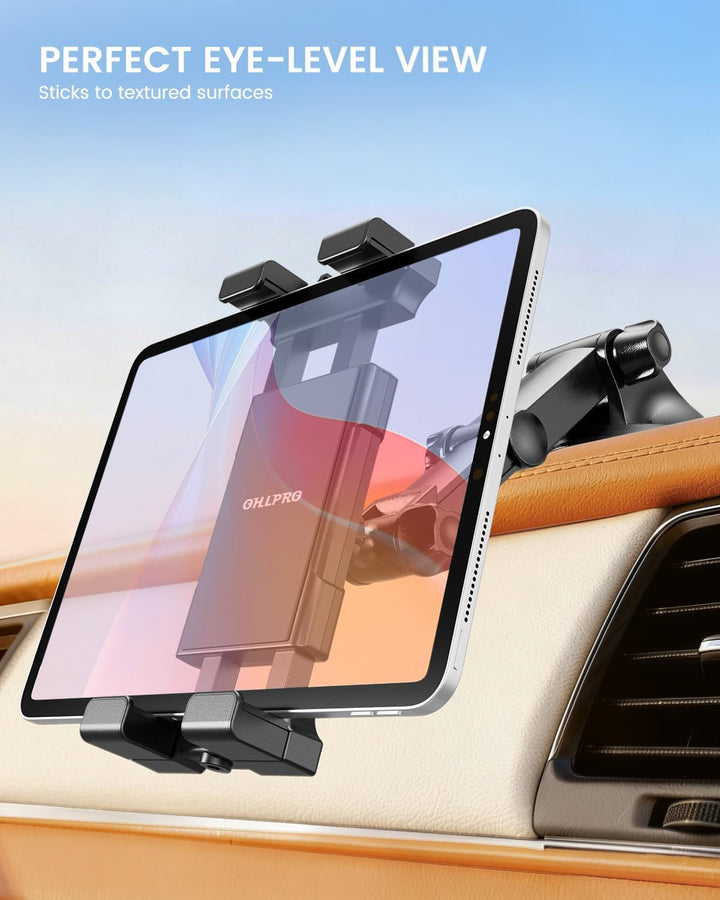 OHLPRO Tablet Halterung Auto für Armaturenbrett & Windschutzscheibe, Universelle Saugnapf iPad Halte