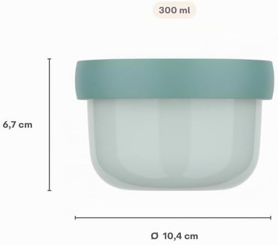 Mepal - Obstbox Campus - Snackbox für Kinder - Spülmaschinen- und mikrowellenfest - BPA-frei - 300 m