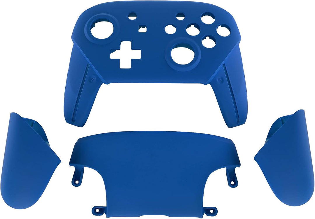 eXtremeRate Griff Hülle Set für Switch Pro Controller, Matt DIY-Ersatz Front Case/Rücken Gehäuse&Han