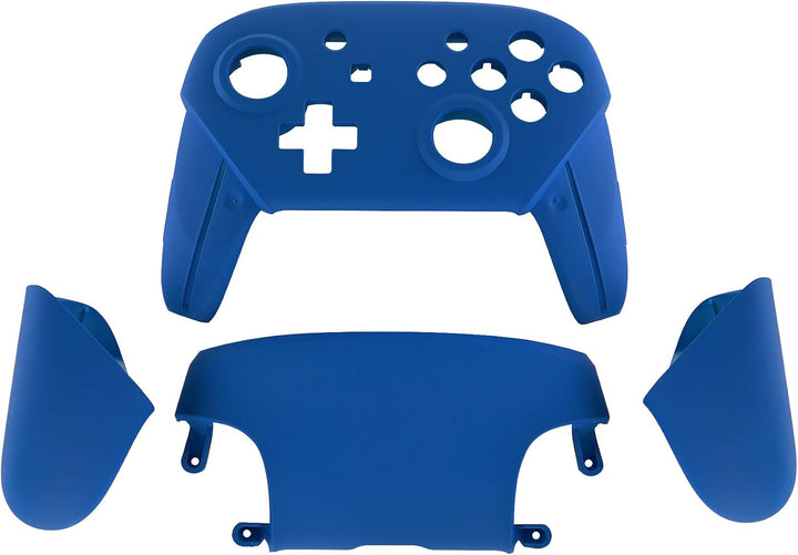 eXtremeRate Griff Hülle Set für Switch Pro Controller, Matt DIY-Ersatz Front Case/Rücken Gehäuse&Han