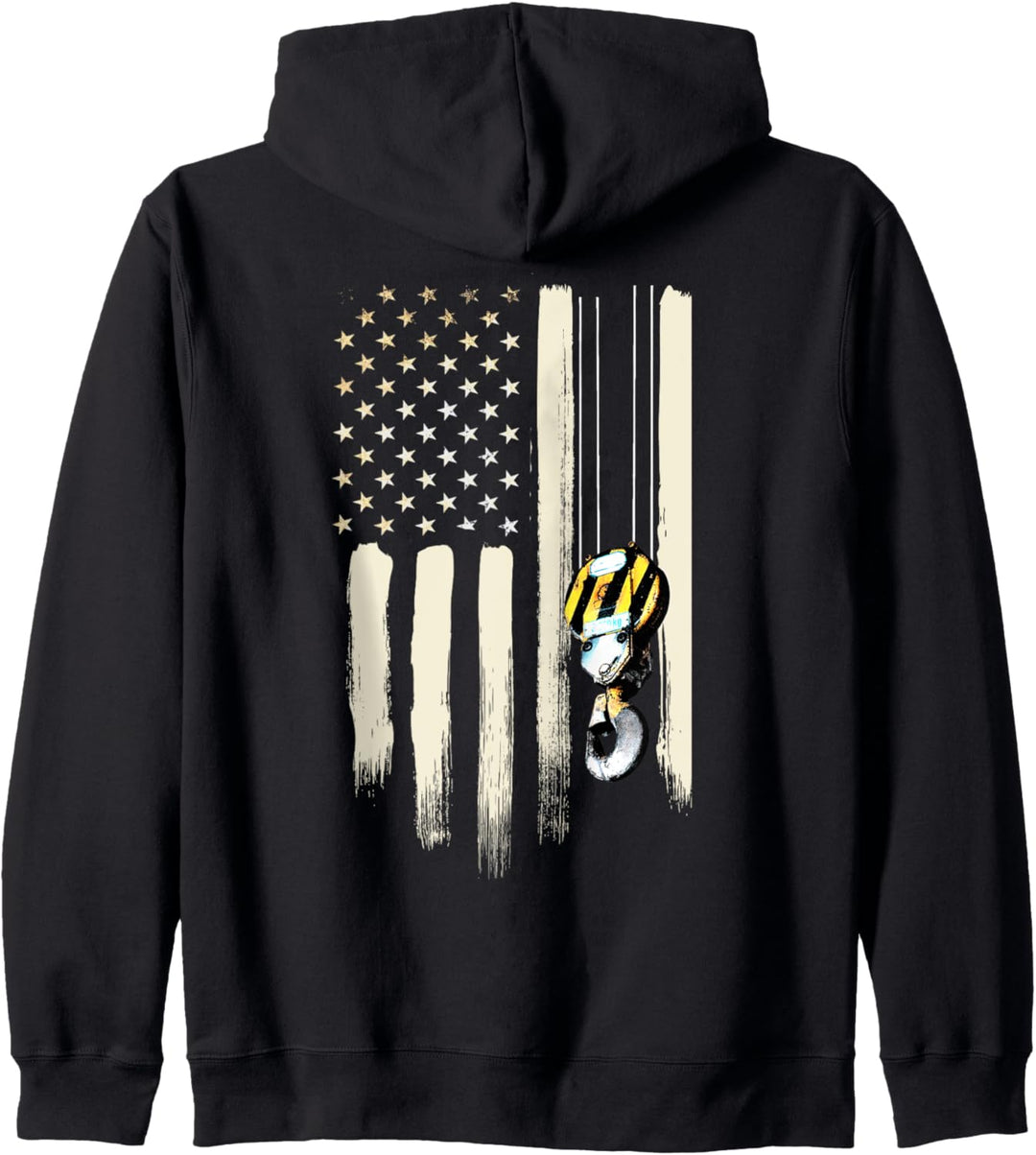 Kranführer Geschenke Design auf der Rückseite der Kleidung Kapuzenjacke