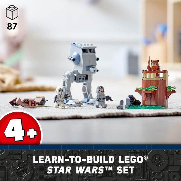 Lego Star Wars at-ST 75332 Spielzeug-Bauset – mit Wicket The Ewok und Scout Trooper Minifiguren, erw