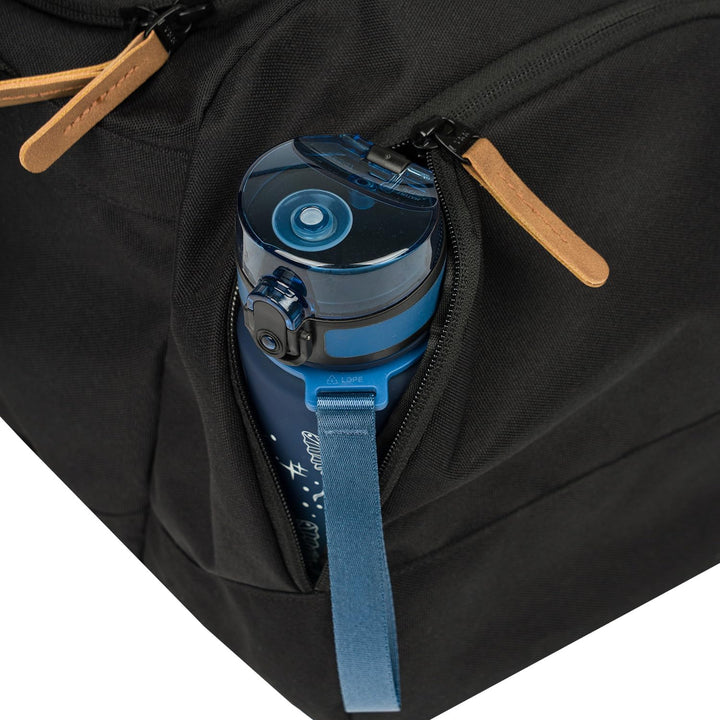 Baagl Sporttasche Kinder Reisetasche mit Schuhfach Schule Sport - Darkness | Schwimmtasche für Mädch
