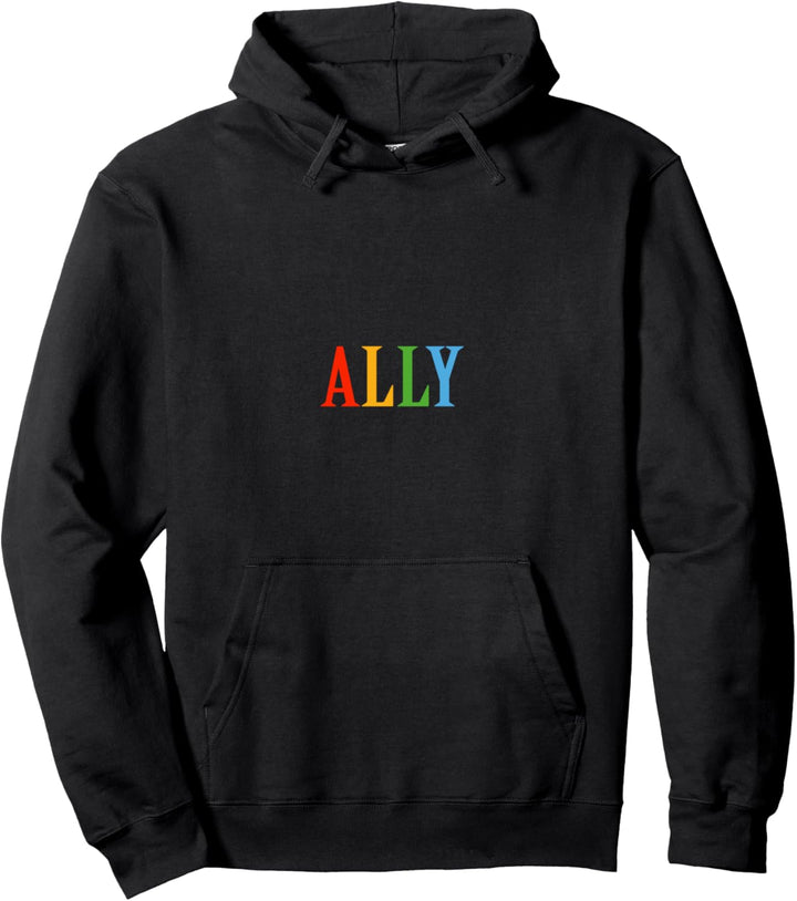 Ally LGBT Pride Regenbogen Bunt CSD Stolz Gay Pullover Hoodie