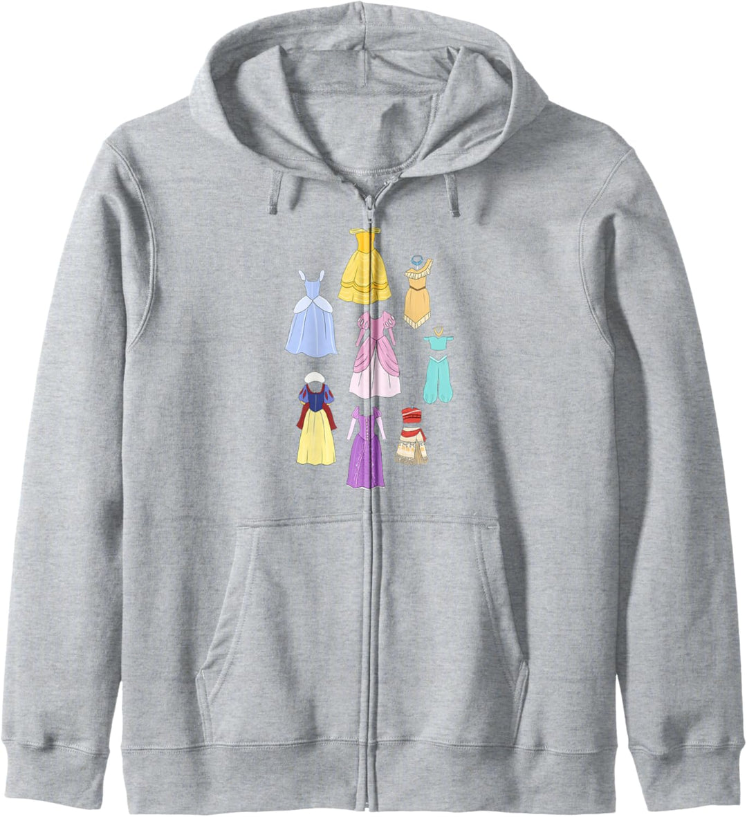 Disney Princess Dress Collage Portrait Kapuzenjacke