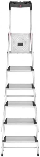 Hailo Haushaltsleiter ProfiStep XXL Alu, grau, 5_8816-001 6 Gänge, 6 Gänge