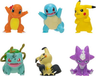 Pokémon PKW2684 - Battle Figure Multipack - 6er Pack, offizielle bewegliche Figuren, je 5 cm 6er Pac