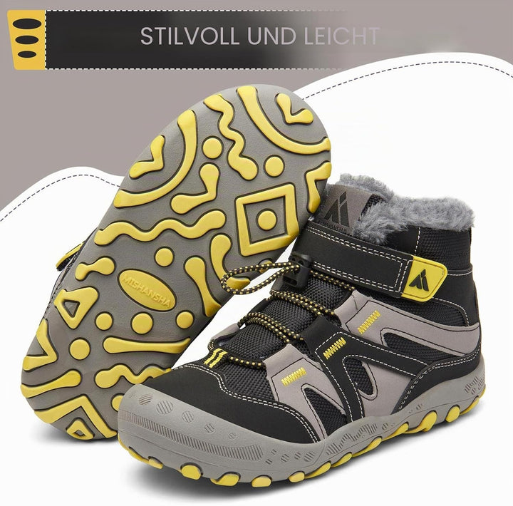 Mishansha Kinder Winterschuhe Warm Gefüttert Winterstiefel Jungen Mädchen Schneestiefel Outdoor ruts