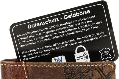 Chiemsee Geldbörse Echt Leder Cognac Herren, Damen - 021773, Cognac