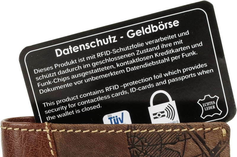 Chiemsee Geldbörse Echt Leder Cognac Herren, Damen - 021773, Cognac
