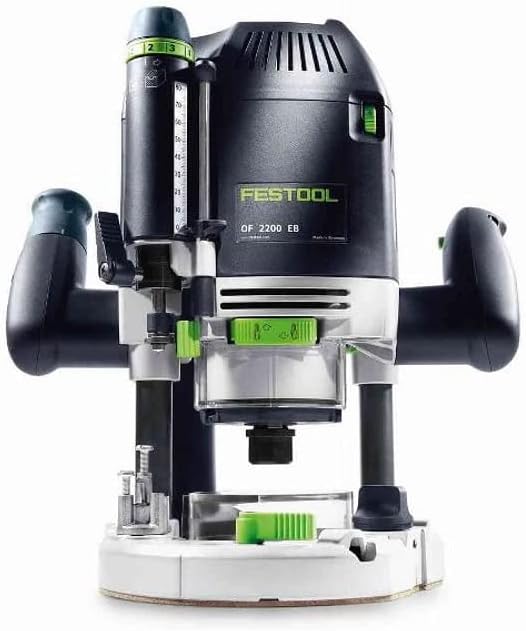Festool Oberfräse OF 2200 EB-Set (mit Spannzangen, Kopierring, Spanfänger, Zubehör-Systainer, Gabels