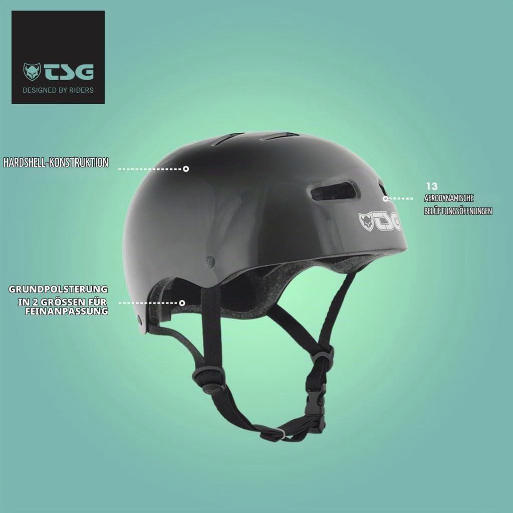 TSG Helm Skate BMX S/M injected white, S/M injected white