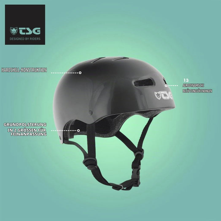 TSG Helm Skate BMX S/M injected white, S/M injected white
