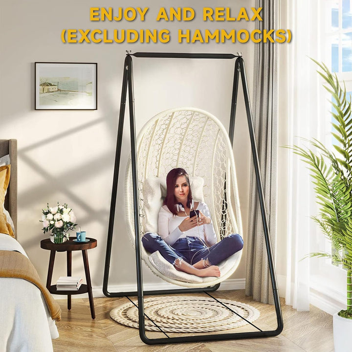 Hängesessel Gestell, Maximale Belastung 150KG, Robustes Hängematte Gestell für Indoor/Outdoor, Einfa