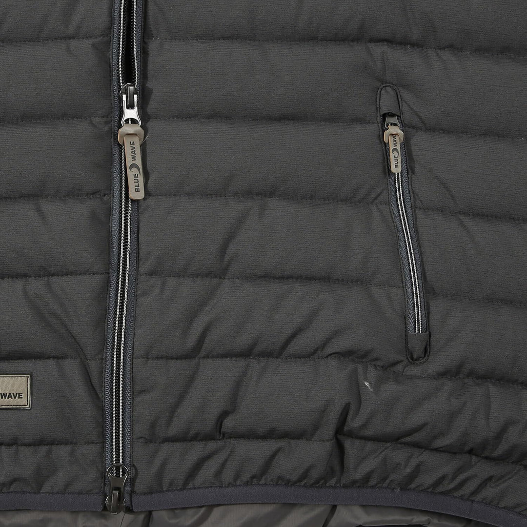 Blue Wave Damen Steppjacke Irina - Jacke gesteppt mit abnehmbarer Kapuze 40 Schwarz, 40 Schwarz