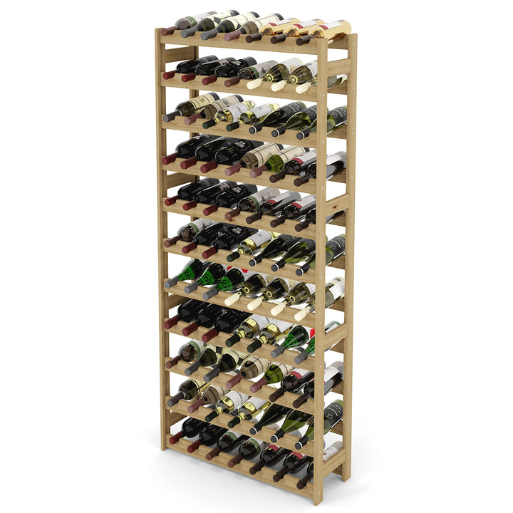 Lenmar, Weinregal aus Holz für Flaschen, Natur, RW-1, Wein, Flaschenregal, Kellerregal, Regale, Flas