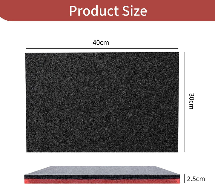 4 StüCk 40×30×2.5cm Schaumstoffeinlage Werkzeug,Precision Defined Werkzeugkisten-Schaumstoff,Multila