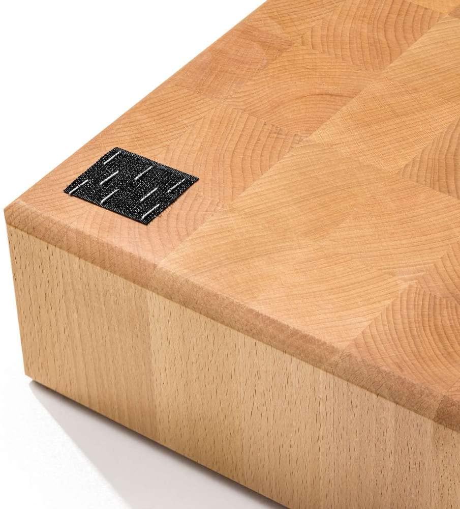 Fleischerblock Hackblock mit Sockel | 40x50x20 cm | Professioneller | aus Buchenholz | für Metzger,
