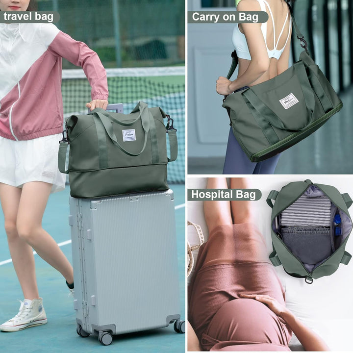 Reisetasche Damen Sporttasche 40x20x25 Ryanair Handgepäck Tasche Weekender Bag Schwimmtasche Wasserd