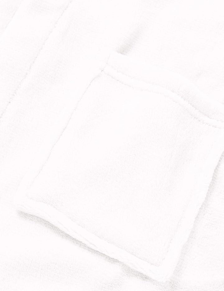 Playshoes Unisex Kinder Fleece-Bademantel Morgenmantel, natur