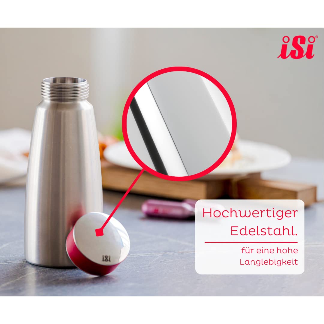 iSi - 2726 Whipper Cap Verschlusskappe für Sahnespender - spülmaschinenfester Edelstahl Deckel zum S