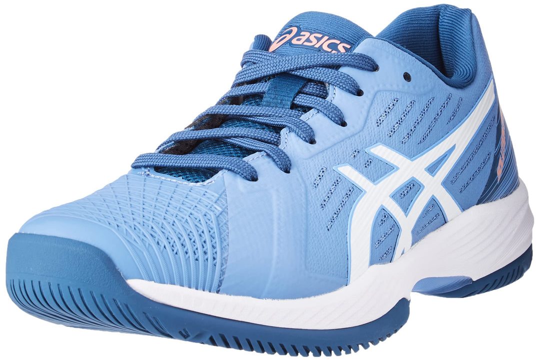 ASICS Herren Solution Swift Ff Clay Sneaker, 43.5 EU Blau Harmony Weiß