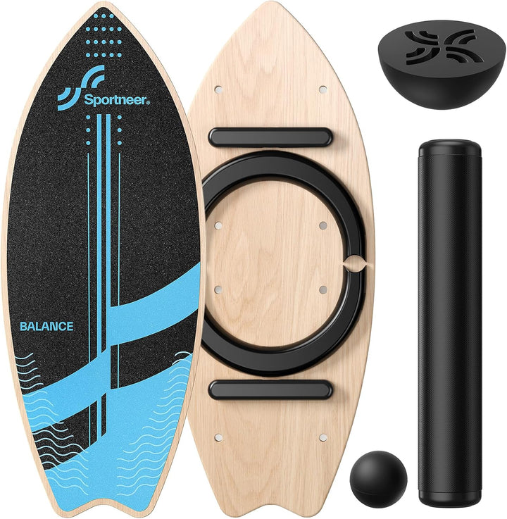 Sportneer Surfin Balance Board Erwachsene 8-in-1, Sicher, rutschfest 200 KG | Gleichgewichtstrainer