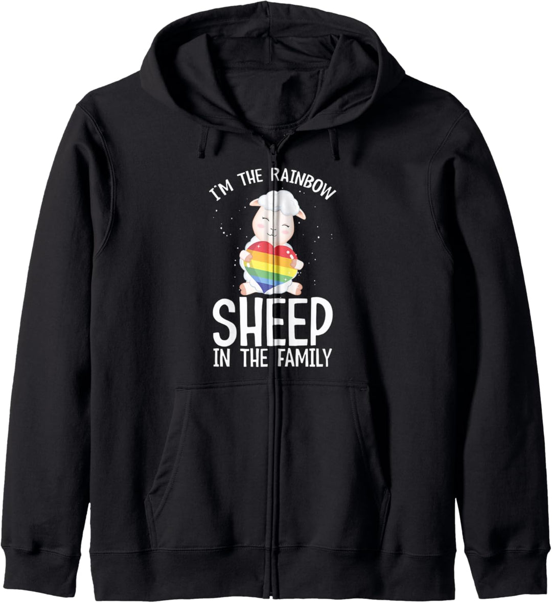 I'm the Rainbowsheep in the Family LGBT Gay Homosexualität Kapuzenjacke
