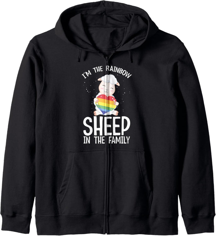 I'm the Rainbowsheep in the Family LGBT Gay Homosexualität Kapuzenjacke