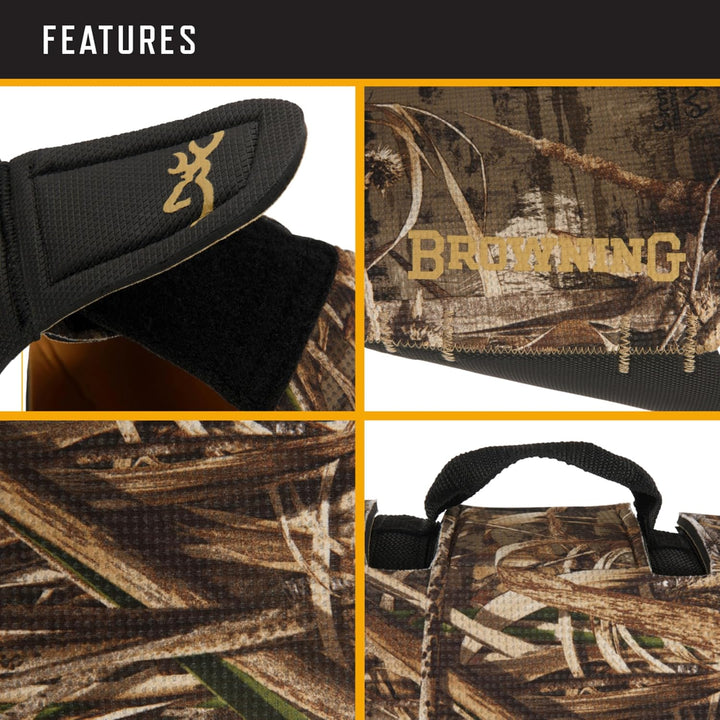Browning Pet Dog Hundeweste aus Neopren, 5 mm Griff, gross, Realtree MAX-5 (5 mm), Grösse L Orange/A