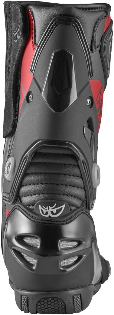 Berik Shaft 3.0 Motorradstiefel, schwarz/rot, 47 Schwarz Rot 47 EU, Schwarz Rot 47 EU