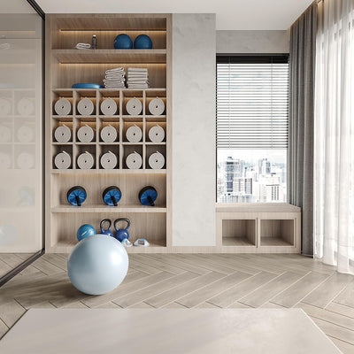 Aufun PVC Bodenbelag Vinylboden Selbstklebend 36 Stück 5.02m², Holzmaserung Bodenfliesen mit Holz-Op