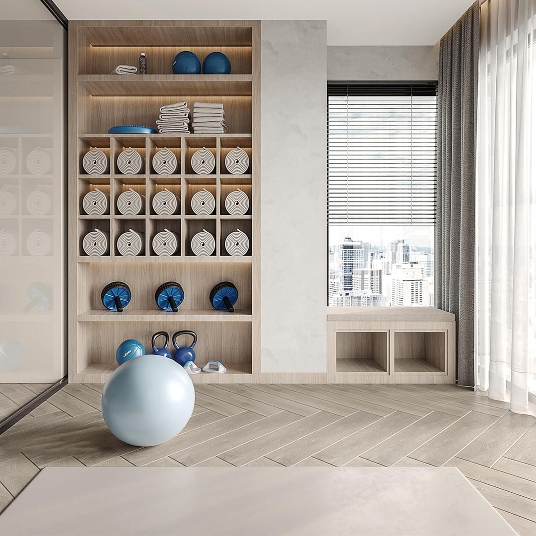 Aufun PVC Bodenbelag Vinylboden Selbstklebend 36 Stück 5.02m², Holzmaserung Bodenfliesen mit Holz-Op