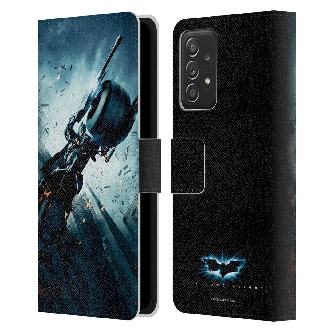 Head Case Designs Offizielle The Dark Knight Batman Batpod Wichtige Kunst Leder-Wallet-Hülle Kompati