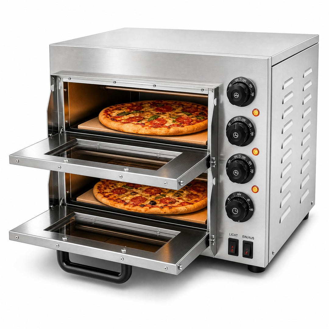 Kommerzieller Pizzaofen 14-Zoll mit 50-350°C &amp; 60min Timer
