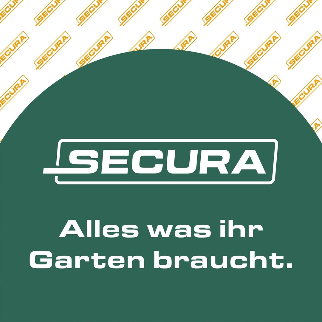 SECURA Gartenkralle und Vertikutierer Handvertikutierer 4 Zinken, höhenverstellbarer Kultivator Erdk