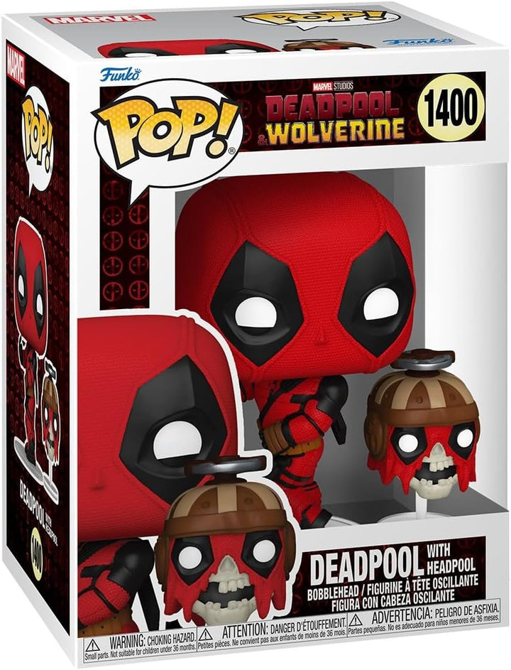 Funko Pop! & Buddy: Deadpool & Wolverine - Deadpool with Headpool - Vinyl-Sammelfigur - Geschenkidee
