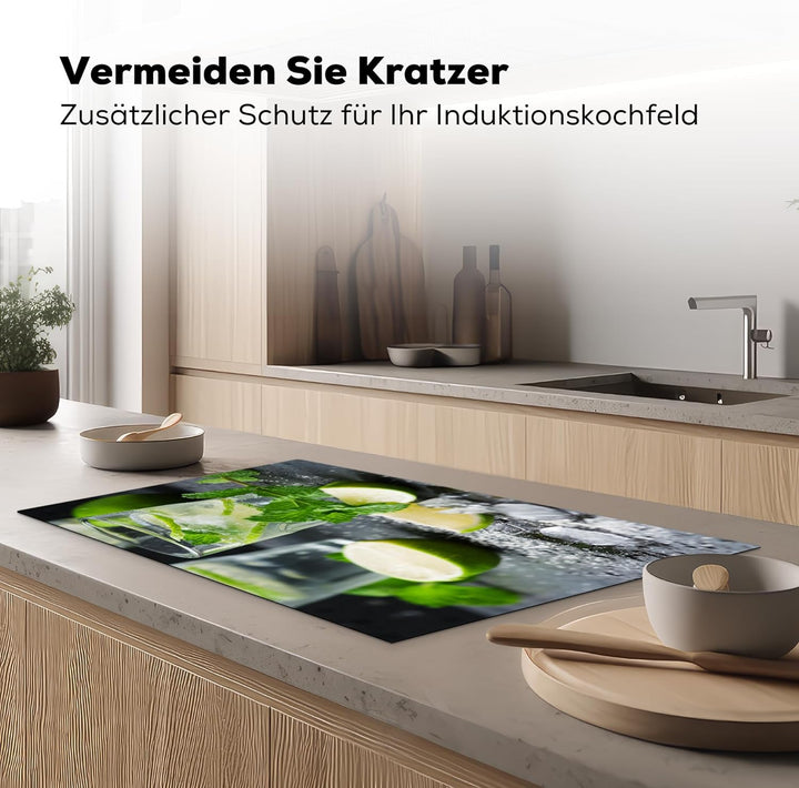 KitchenYeah© Herdabdeckplatte Einteilig Kochfeld Abdeckung Induktionskochfeld Ceranfeld Abdeckplatte