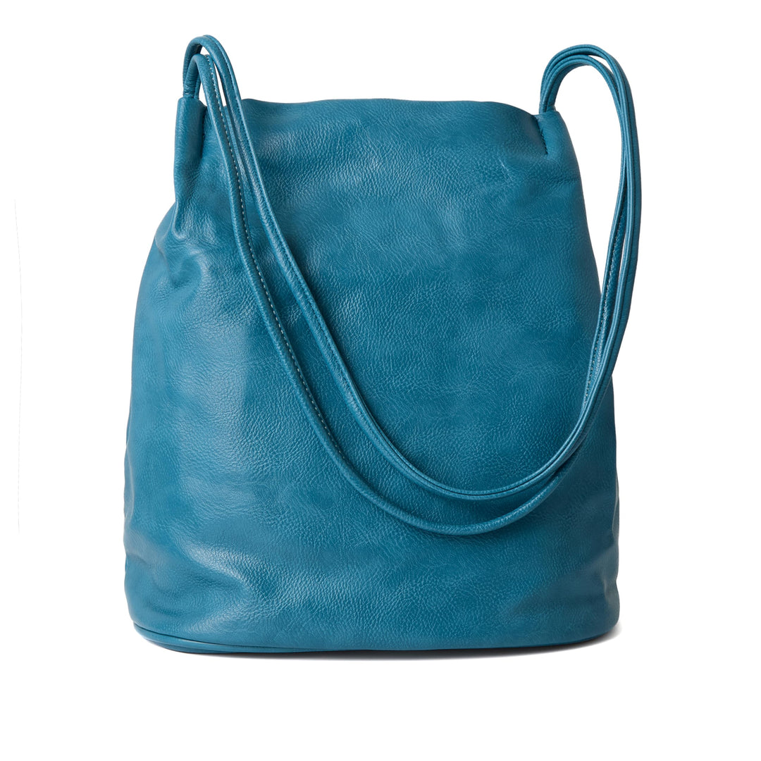 Woodland Leathers Damen-Handtasche aus veganem Leder, mittelgross, elegante schwarze Handtasche mit