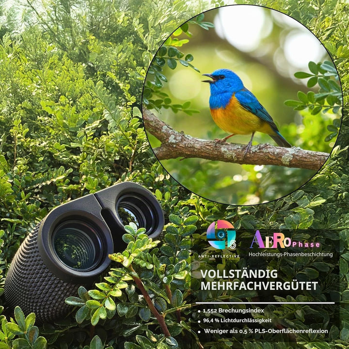Hontry Fernglas für Erwachsene und Kinder, Kompakt Fernglas 10x25 für Vogelbeobachtung, Theater und