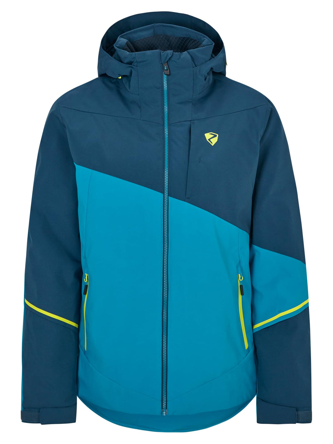Ziener Herren Timpa Ski-Jacke/Snowboard-Jacke | atmungsaktiv, wasserdicht (1er Pack) 54 teal crystal
