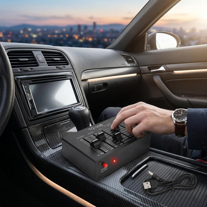 3-Band Equalizer, Stereo Klangverbesserung, Hi-Fi Vorverstärker, Lautstärkeregler für Lautsprecher K