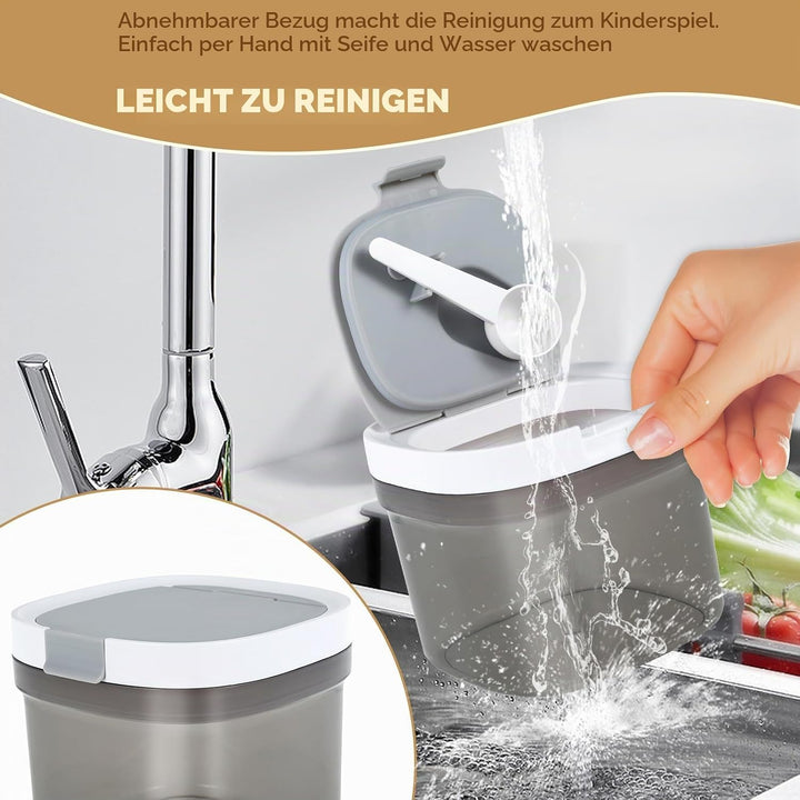 800ml Kaffeedose,Kunststoff Lebensmittel Lagerung Container mit luftdichten Deckel und Löffel,Dauerh