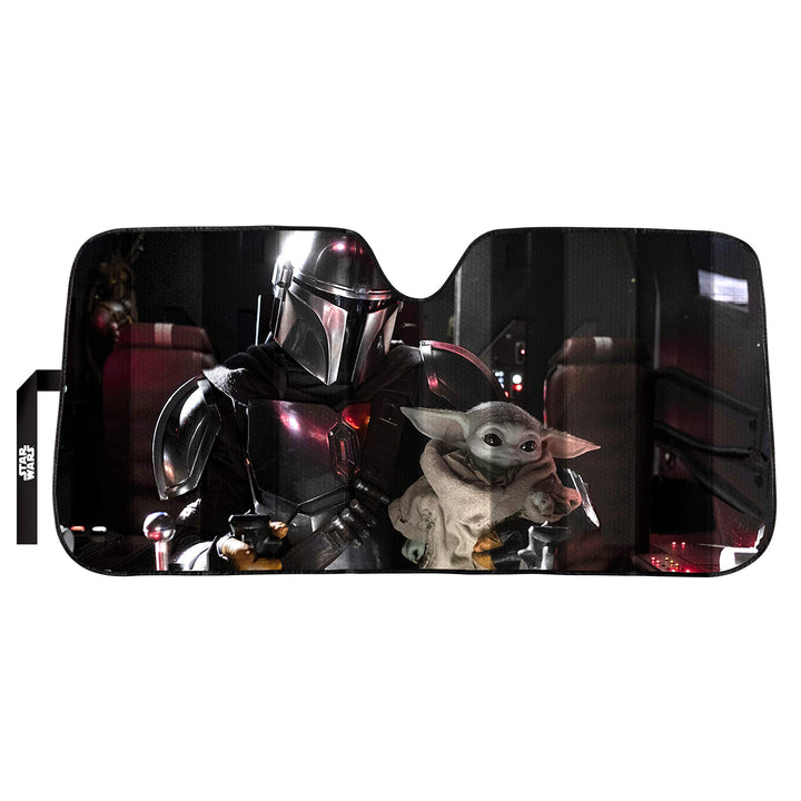 Plasticolor 003952R01Star Wars Mandalorian The Child Akkordeon Sonnenschutz für Auto, LKW oder SUV