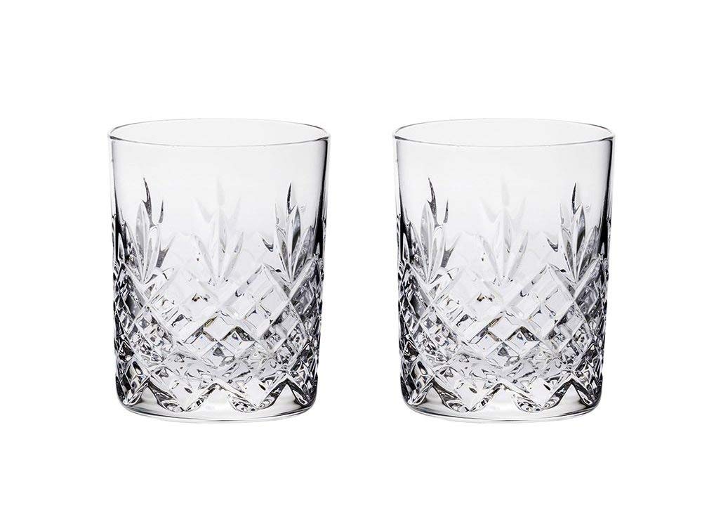 Royal Scot Edinburgh Whiskygläser, handgeschliffenes Glas, 200 ml, klein, 2 Stück