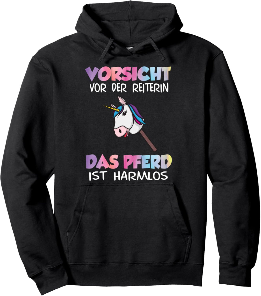 Hobby Horse Reitstall Pferdehof Dressur Reiten Pferd Einhorn Pullover Hoodie