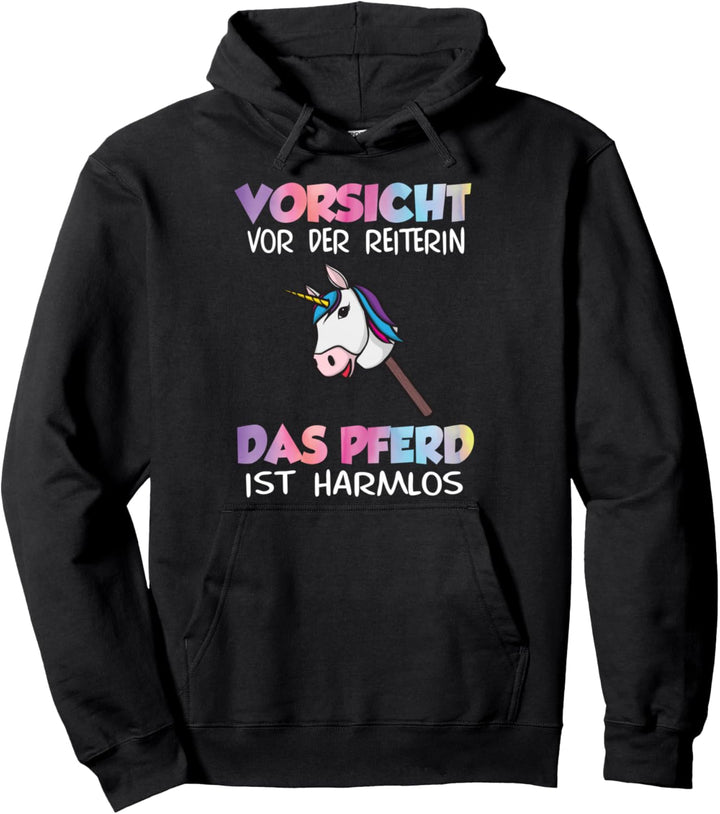 Hobby Horse Reitstall Pferdehof Dressur Reiten Pferd Einhorn Pullover Hoodie