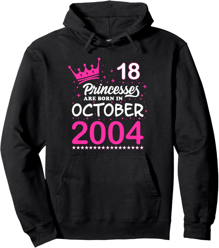 Rosa Prinzessin Frau Mädchen 18. Geburtstag Oktober 2004 Pullover Hoodie