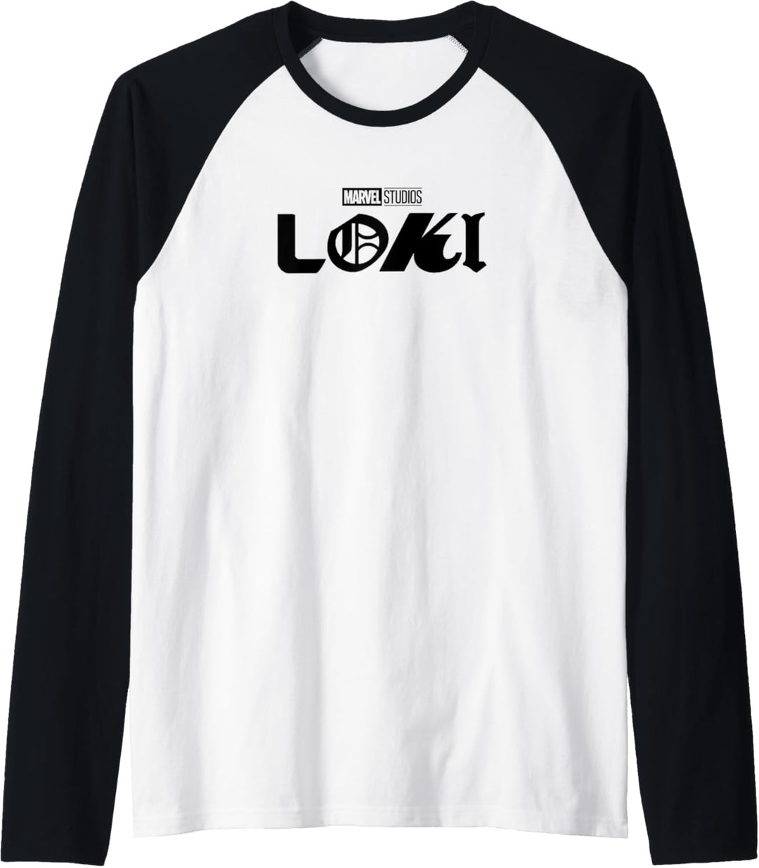Marvel Loki Black Logo Raglan